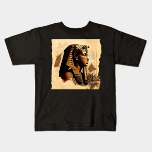 Egyptian Pharohs on Papyrus Kids T-Shirt